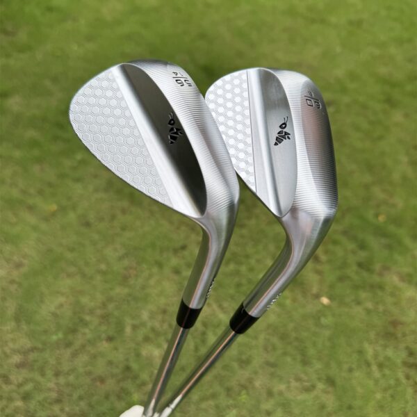 Calong Super Bee Forged Golf Wedges Silvery With Dynamic Gold 115 Wedge Steel Shaft Milled Face Sand Wedge