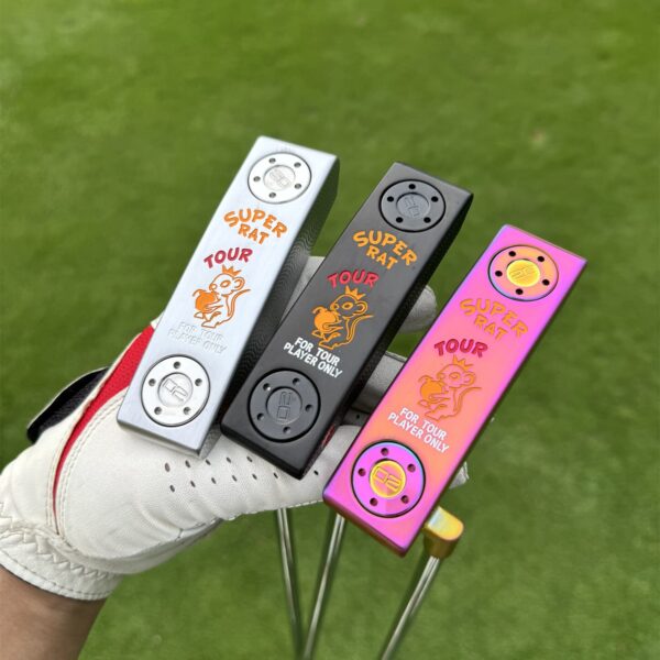 Calong Super Rat Golf Putter 304 Steel Black/Silver/Rainbow 33/34/35inch Weights 20g Removable RH Golf Clubs