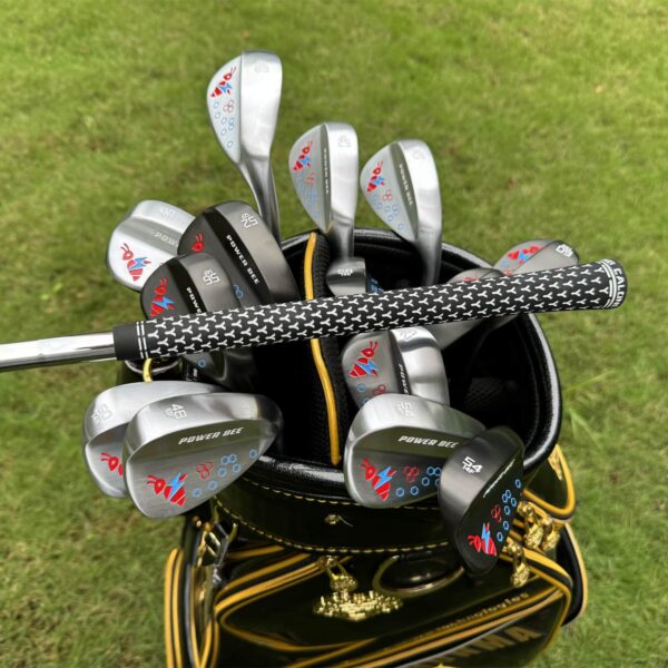 Calong Power Bee Golf Wedges Black/Silvery With 115g Stiff Steel Shaft Milled Face RH Sand Wedge - Image 10