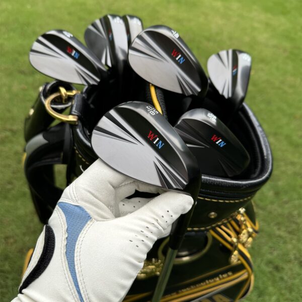 Calong WIN Forged Golf Wedges Black With Dynamic Gold S200 Steel Shaft Full Milled Face Sand Wedge - Image 3