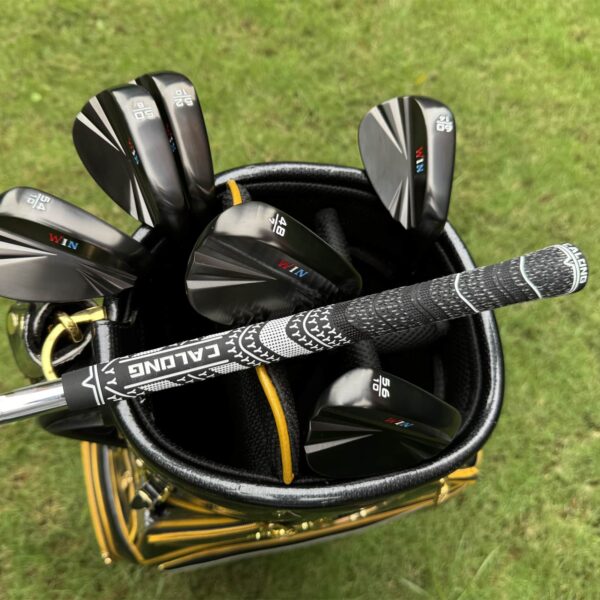 Calong WIN Forged Golf Wedges Black With Dynamic Gold S200 Steel Shaft Full Milled Face Sand Wedge - Image 4