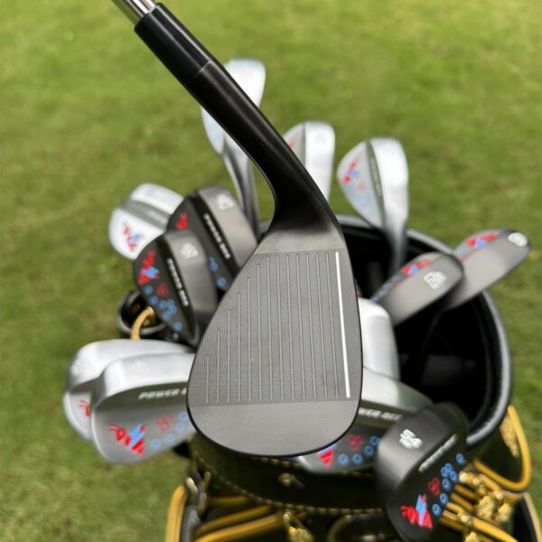 Calong Power Bee Golf Wedges Black/Silvery With 115g Stiff Steel Shaft Milled Face RH Sand Wedge - Image 4