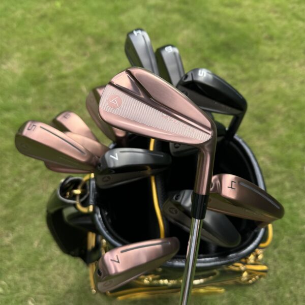 Super Calong Golf Irons Black/Golden ( 4 5 6 7 8 9 P ) With S300 Steel Shaft 7pcs RH Golf Clubs - Image 4