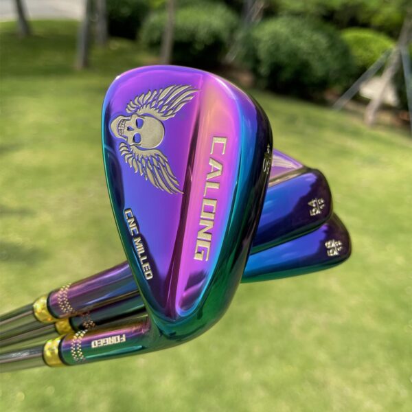 Rainbow Golf Wedge CALONG Crazy Skull Sand Wedges S20C Forged with Original Dynamic Gold Steel Shaft Golf Glubs - Image 5