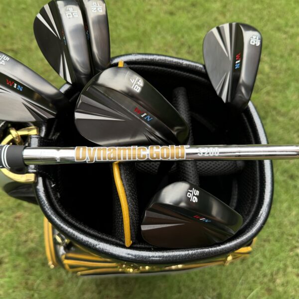 Calong WIN Forged Golf Wedges Black With Dynamic Gold S200 Steel Shaft Full Milled Face Sand Wedge - Image 5