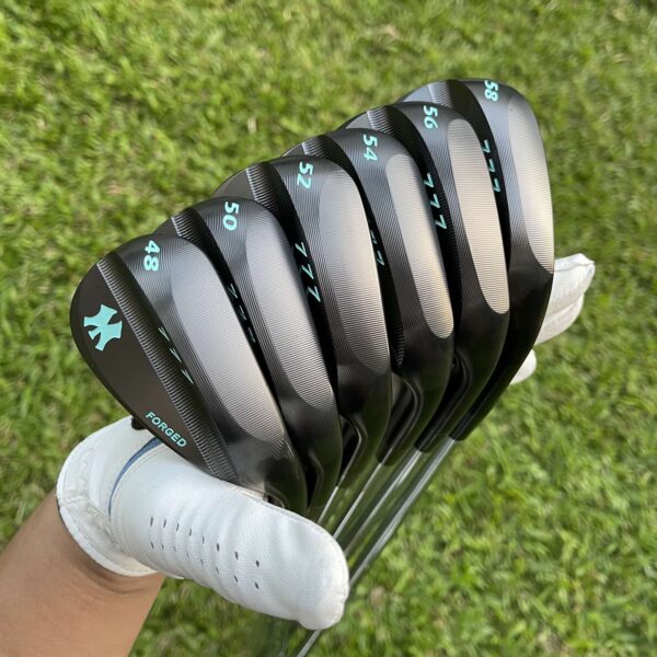 Calong 777 Forged Golf Wedges Black/Silver 48 50 52 54 56 58 Degree With 115g Steel Shaft CNC Milled Face OEM Golf Clubs - Image 5