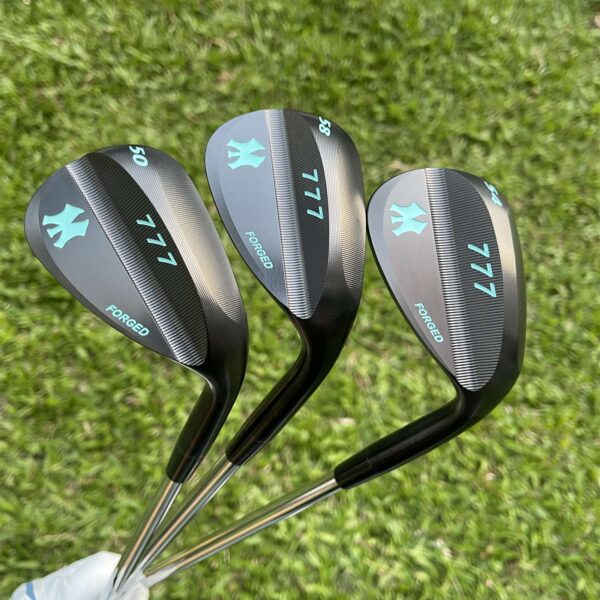 Calong 777 Forged Golf Wedges Black/Silver 48 50 52 54 56 58 Degree With 115g Steel Shaft CNC Milled Face OEM Golf Clubs - Image 6