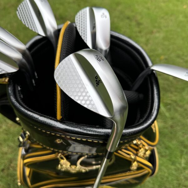 Calong Super Bee Forged Golf Wedges Silvery With Dynamic Gold 115 Wedge Steel Shaft Milled Face Sand Wedge - Image 7